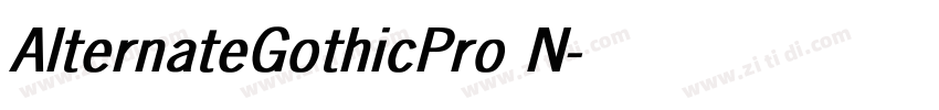 AlternateGothicPro N字体转换